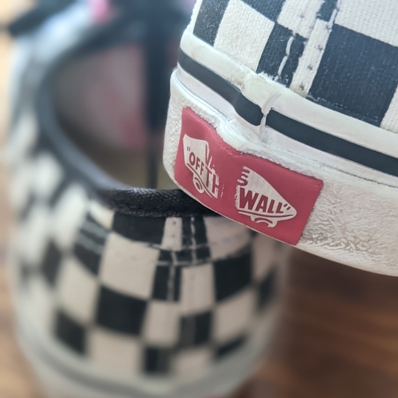 Vans Kids Glitter/Black & White Checkered Sneakers - Picture 4 of 9